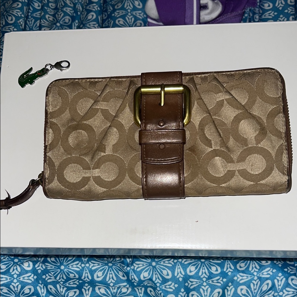 Coach Brown and Tan Wallet